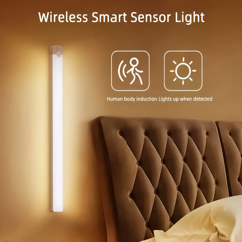 Wireless Motion Sensor LED Cabinet Light Battery Powered for Indoor Use