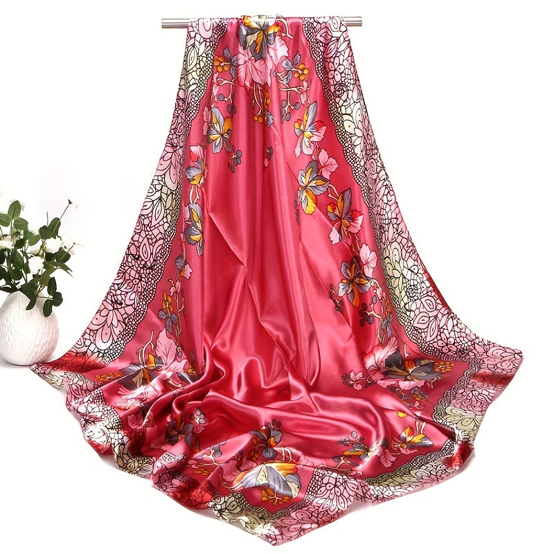 Soft Satin Sunshade Shawl for Sun Protection and Lightweight Comfort