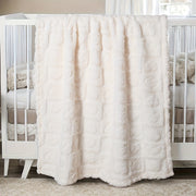 Heart Pattern Mini Eggs Plush Blanket for Kids Warm Cozy Swaddle for Autumn Winter