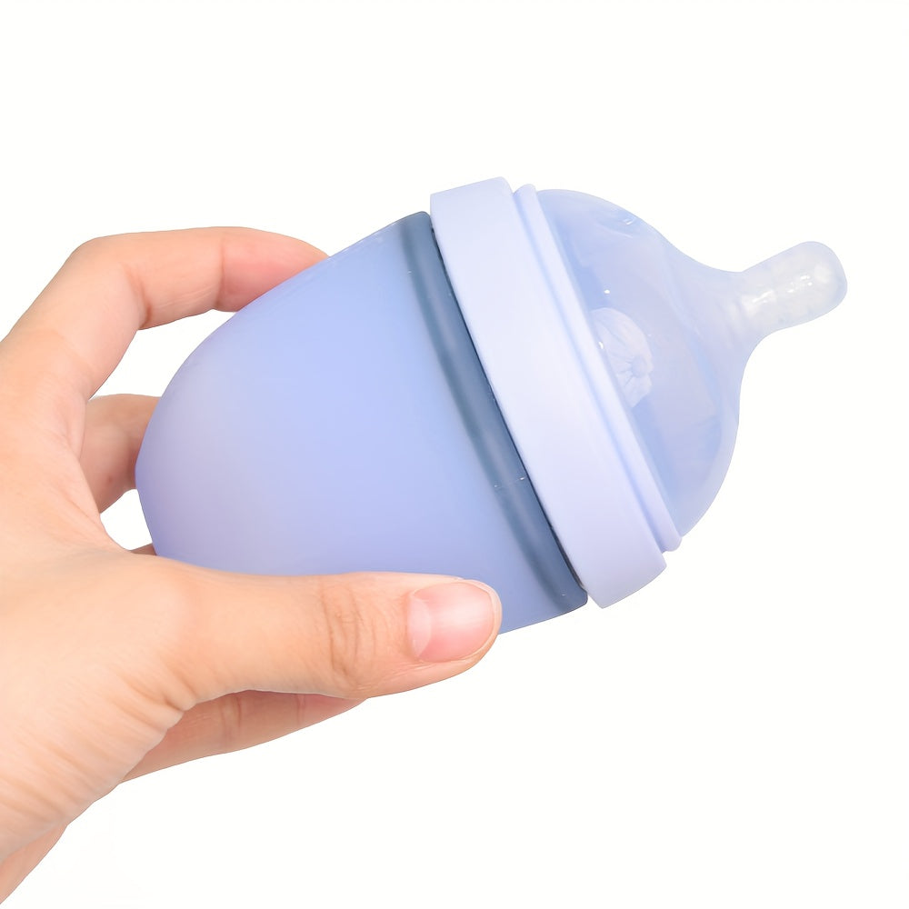 150ml Silicone Baby Feeding Bottle Wide Bore No Handle for Infants 0-36 Months