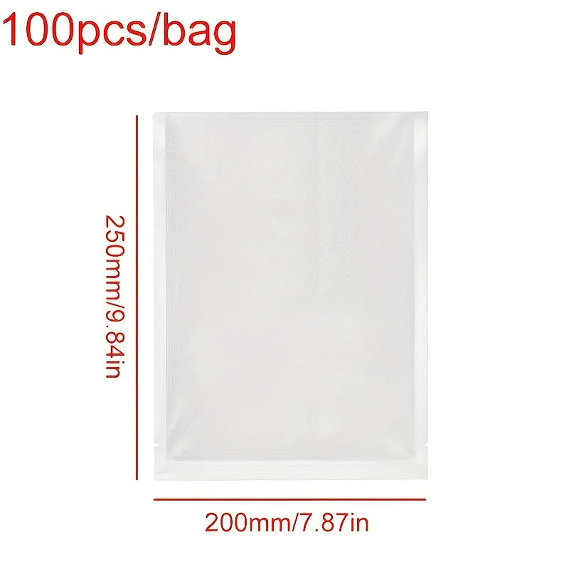 100pcs Vacuum Sealing Bags Set in 3 Sizes for Food Preservation