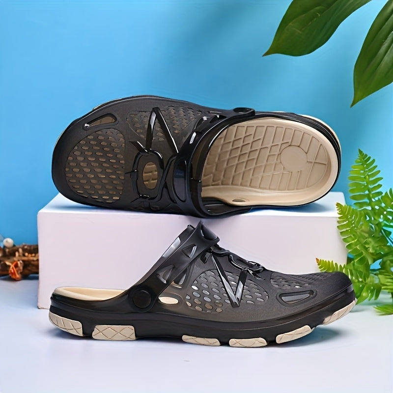 Men's Lightweight Breathable Water Shoes with Adjustable Straps