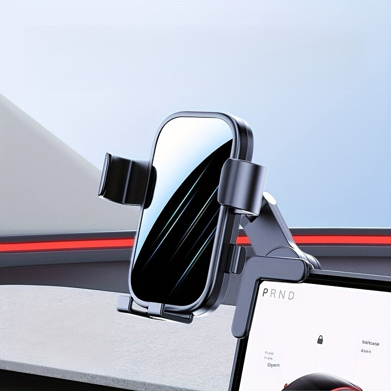 Rotatable Car Phone Holder Mount for Dashboard, PC Material, Adjustable Car Accessory