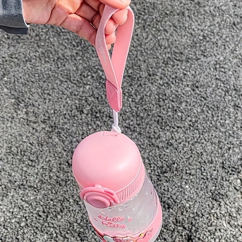 Pink 16.9oz Tritan Water Bottle for Kids and Family Outdoor Sports