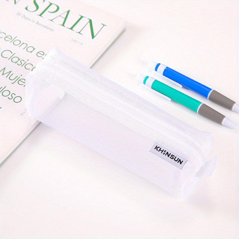 Mesh Pencil Case for Middle School High School Office Supplies