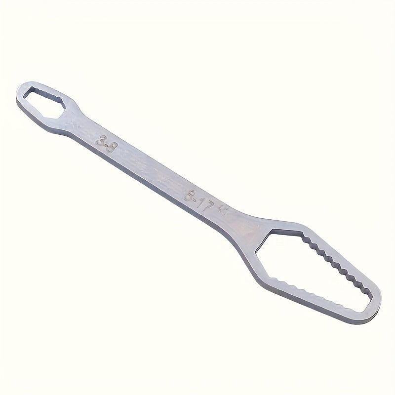 Adjustable Iron Wrench with Keyhole Sizes 3-17mm for Automotive and Home Use