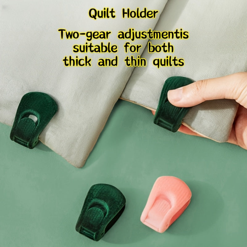 Set of 6 Large Opening Quilt Clips for Securing Quilts, Sheets, Curtains, and More