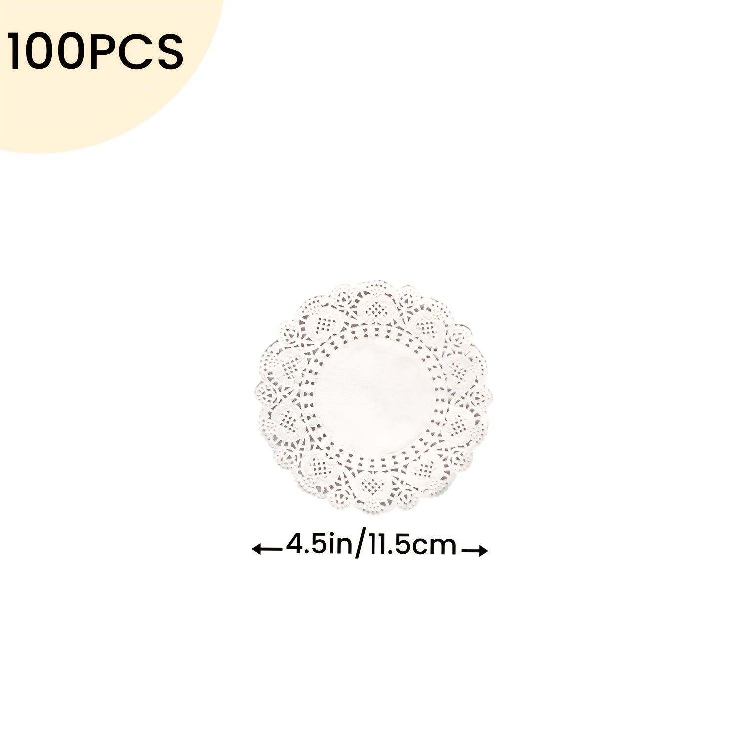 White Lace Paper Doilies Assorted Sizes for Desserts and Special Occasions