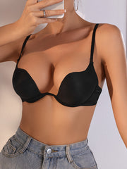 Seamless Plunge Bra for Women Comfortable Breathable Lingerie
