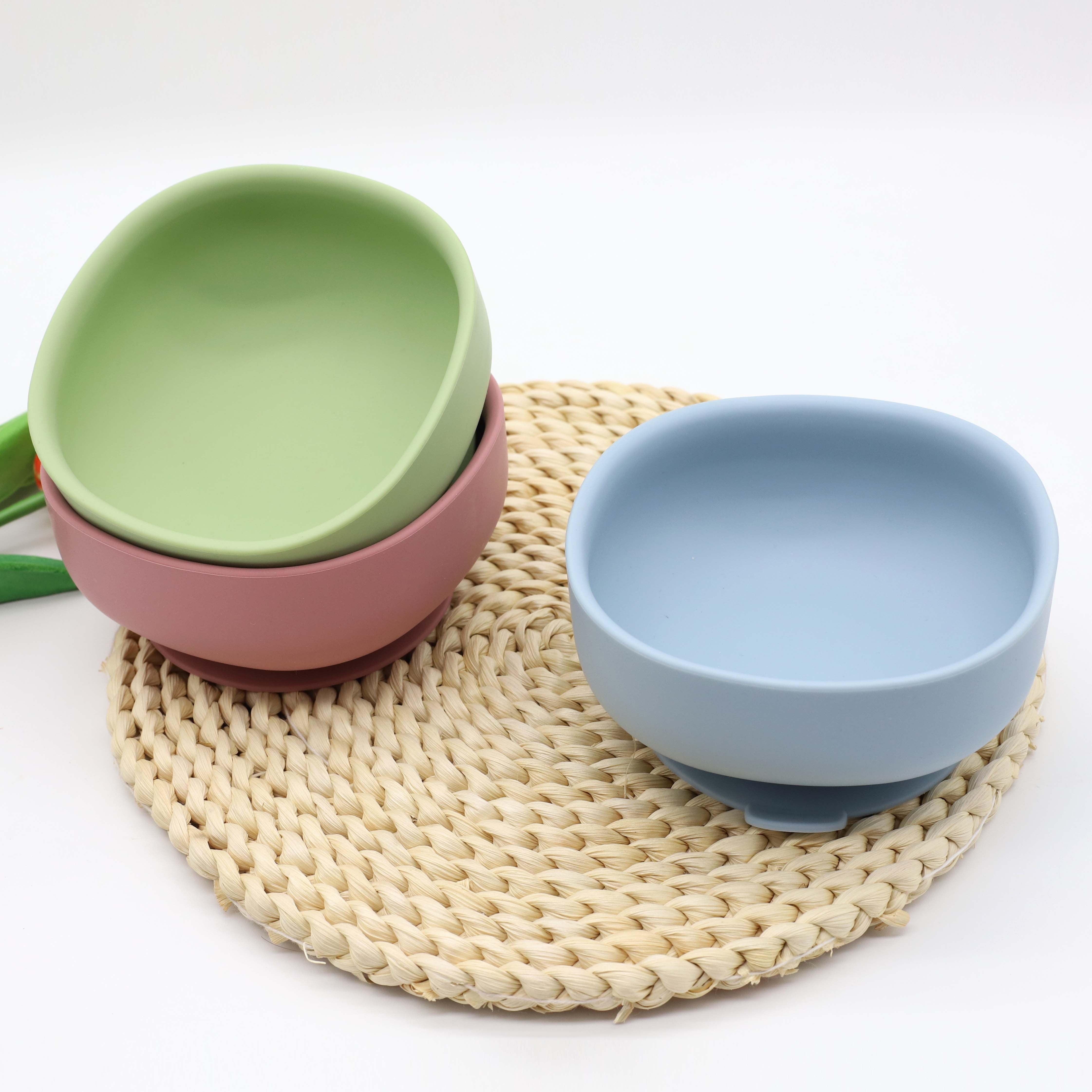 Silicone Suction Baby Feeding Bowl for Self-Feeding Food Grade Soft BPA-Free