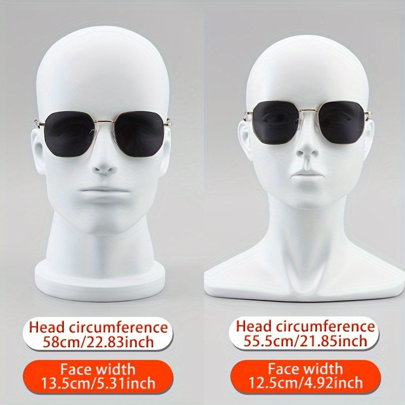 Oval Metal Frame Anti-Reflective Glasses Set of 2 for Women Casual Outdoor Sports