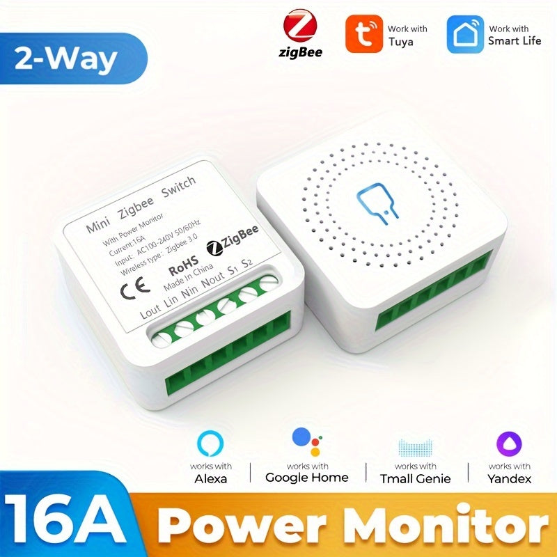 16A WiFi ZigBee Aqlli Oʻchirgich Moduli ilova va ovoz bilan boshqarish uchun elektronika