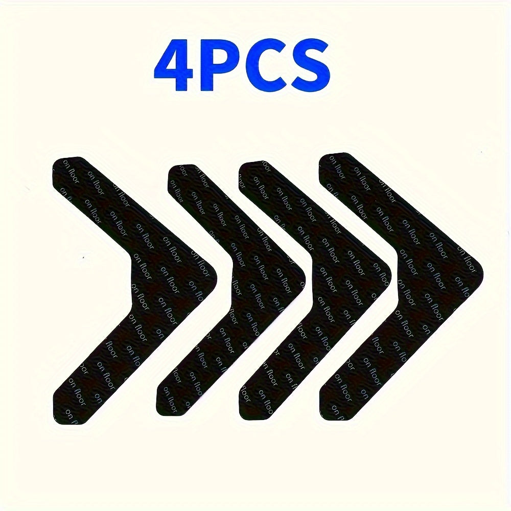 Set of 2 or 4 PVC Non-Slip Rug Grippers for Carpet and Door Mats
