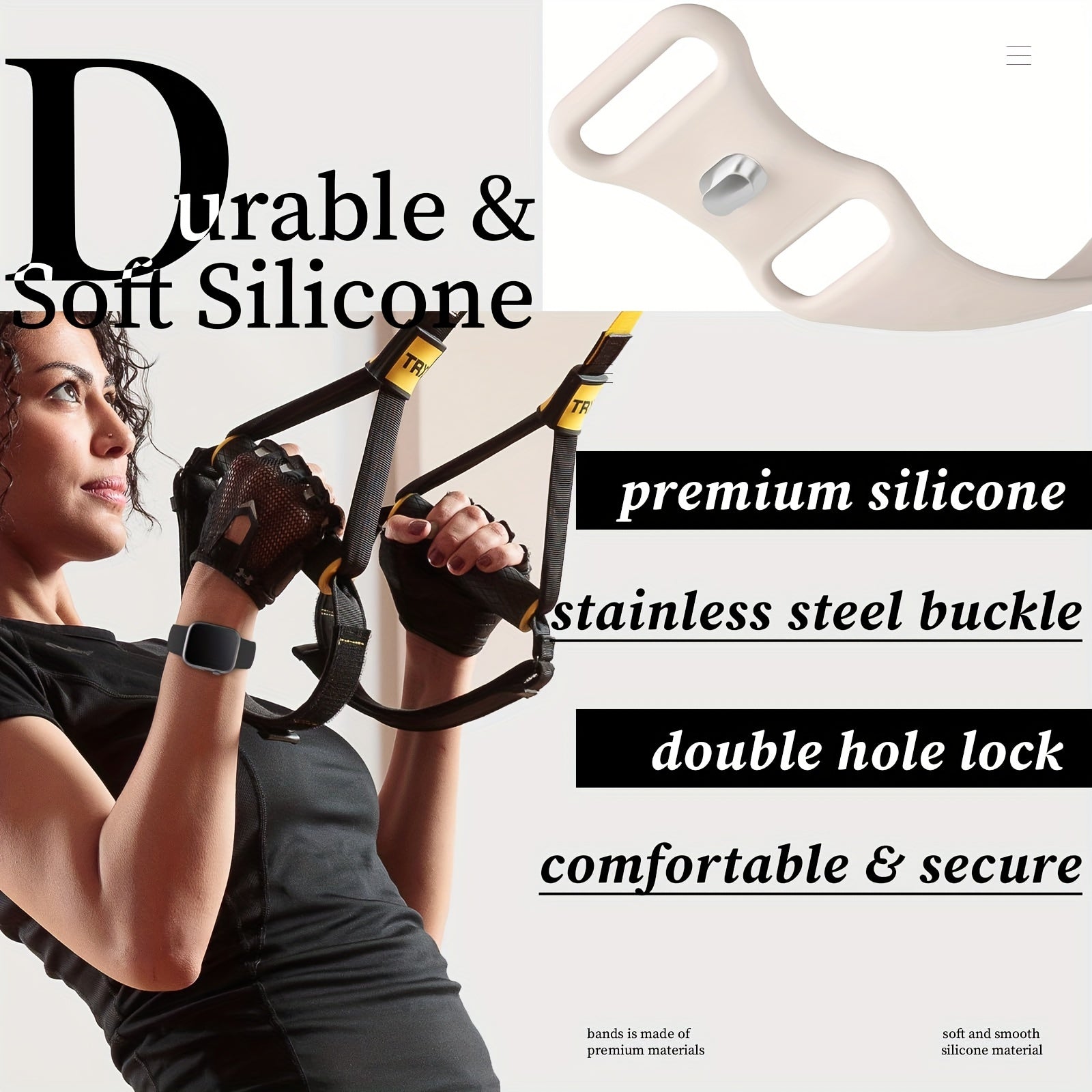 Set of Sports Silicone Wristbands for Apple Watch 38mm-49mm Compatible with Series 9 to 1 SE Men Women