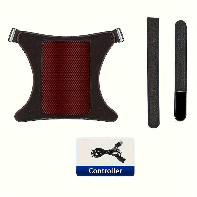 Uniseks isitiladigan bo‘yinning va sonning qoplamasi, karbon tolasi - vibratsiyali massaj, sozlanadigan harorat