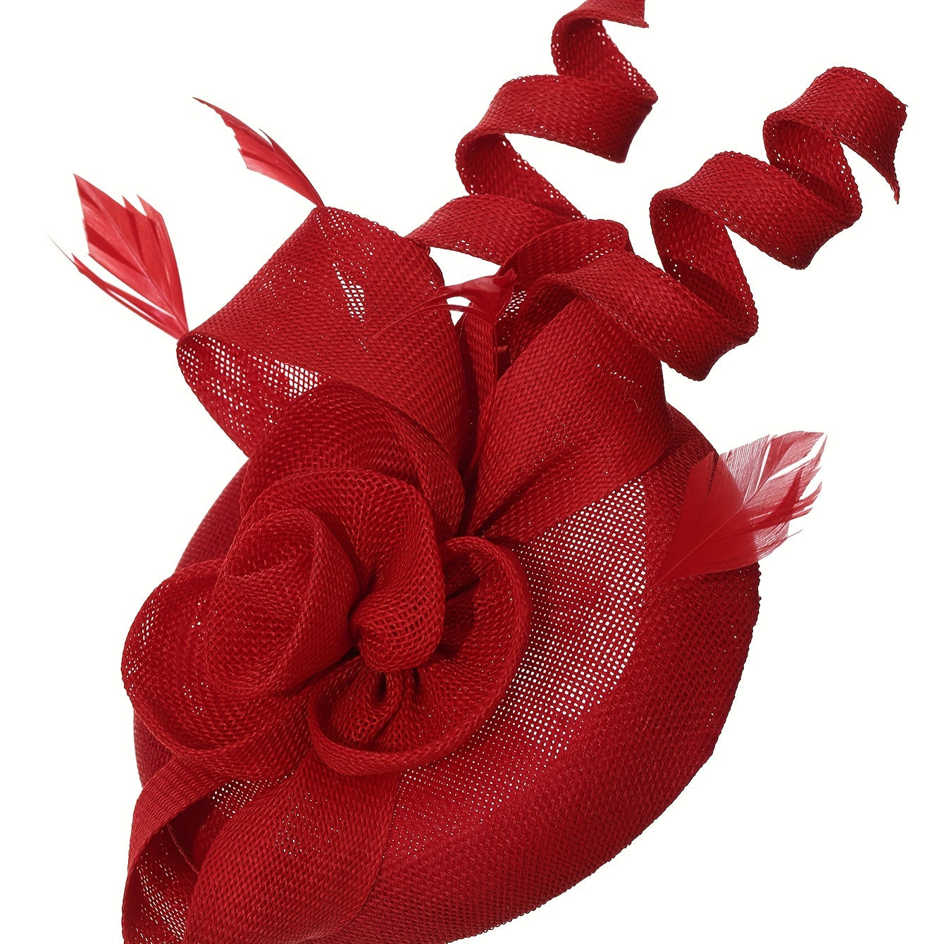 Ayollar uchun vintage linen yuqori qalpoq va sun'iy mo'ynali soch aksessuari