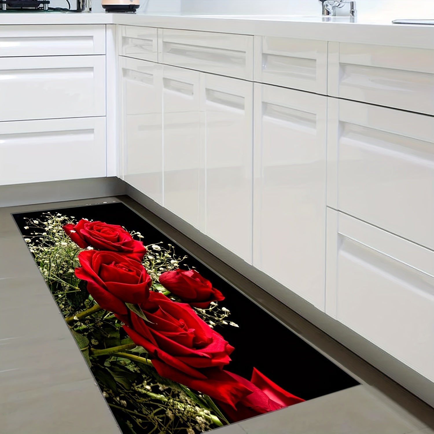 Набор кухонных ковриков с амортизирующими противострессовыми ковриками, водонепроницаемый, нескользящий, в рустикальном стиле