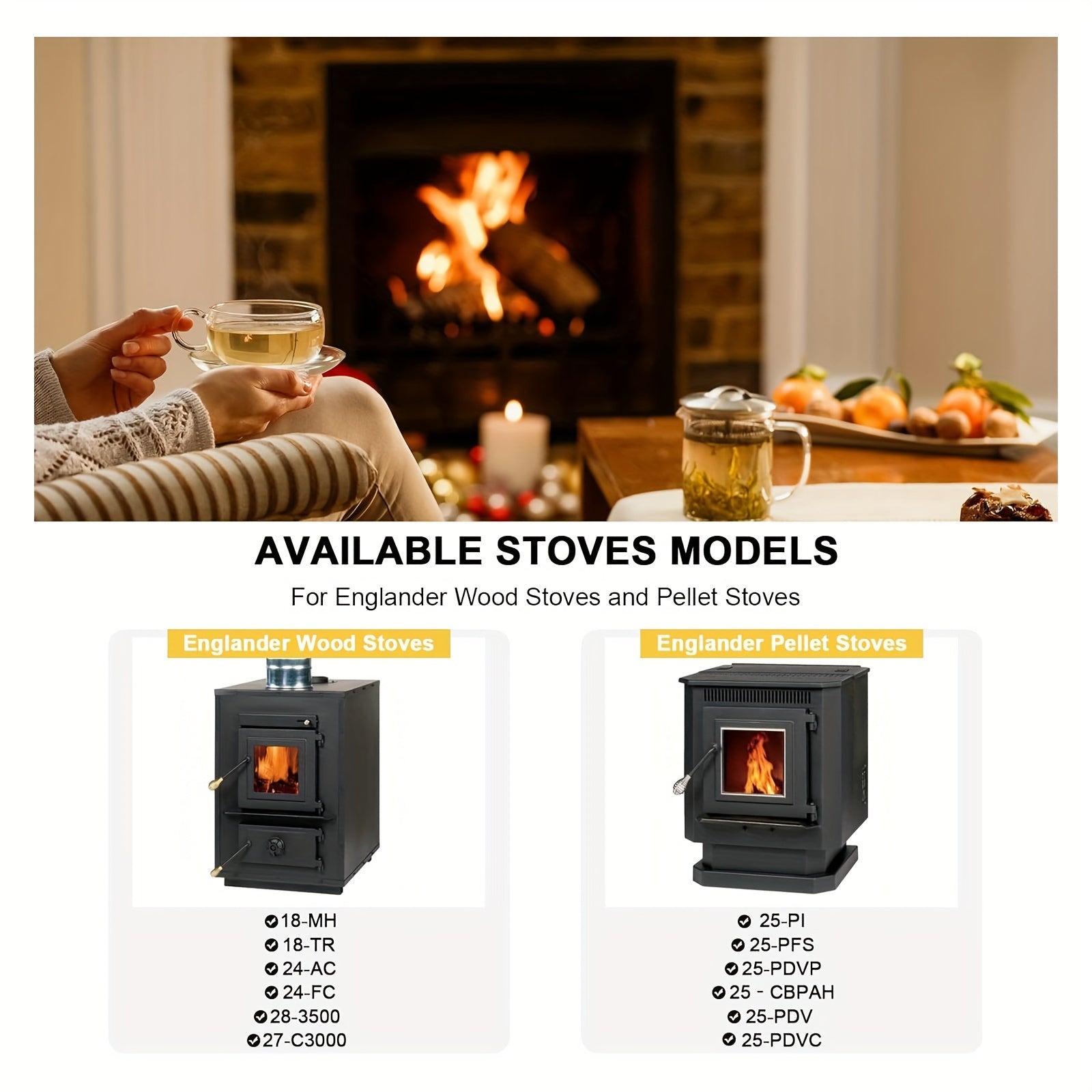 Fireplace Door Seal Rope 3/4 Inch x 7 Feet Graphite-Impregnated Fiberglass