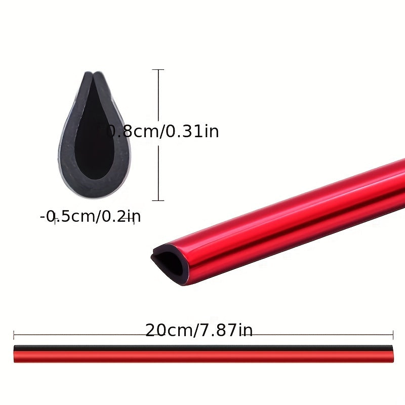 20 piezas de tiras decorativas para salidas de aire acondicionado de coche, flexibles, DIY, accesorios universales para el interior del coche