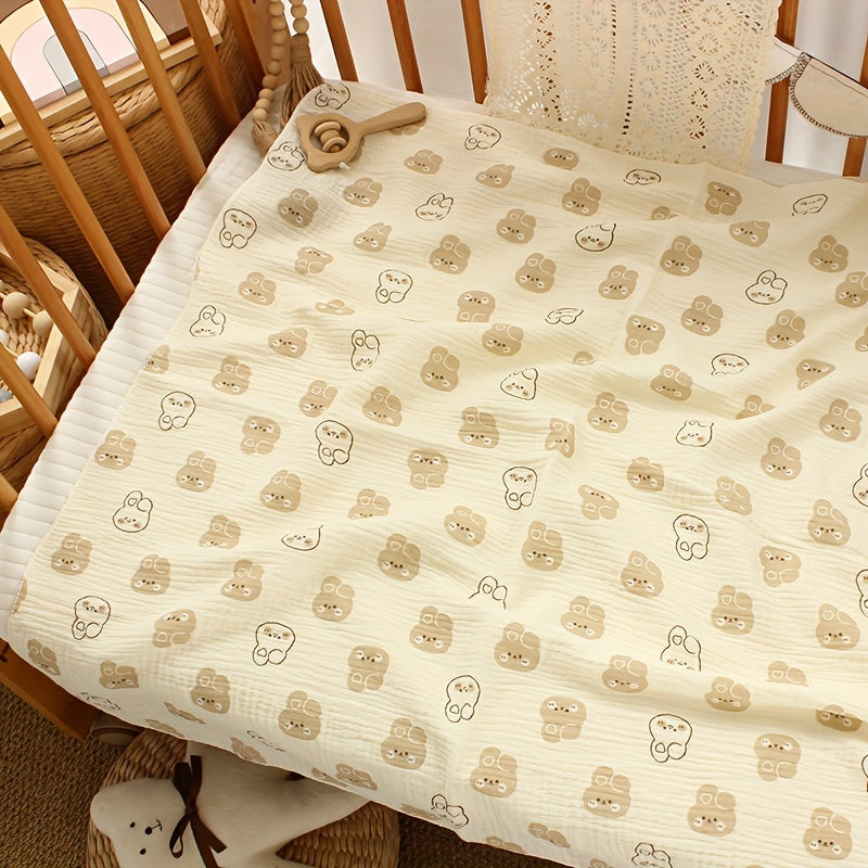 Manta de arrullo para bebés y niños pequeños 100% algodón doble capa toalla de baño suave