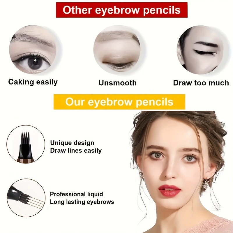 Eyebrow Pencil Long-Wearing Waterproof Smudge-Proof for All Skin Types