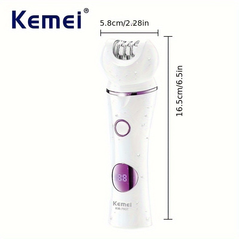 Afeitadora eléctrica portátil con múltiples funciones, incluyendo depilación y epilación