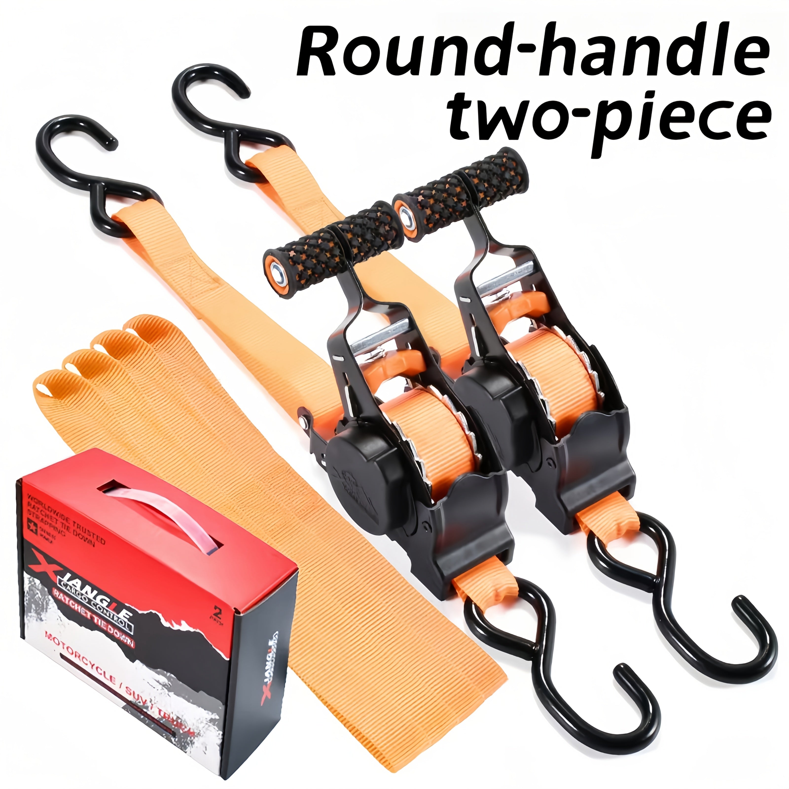 Correa de carga retráctil de acero para motocicleta, duradera, para asegurar equipaje