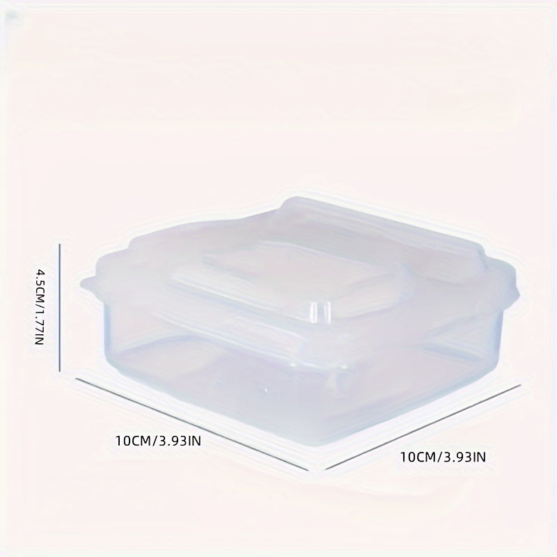 Qopqog'li stackable muzlatgich saqlash qutisi, mevali va souslar uchun shaffof oziq-ovqatga xavfsiz konteyner