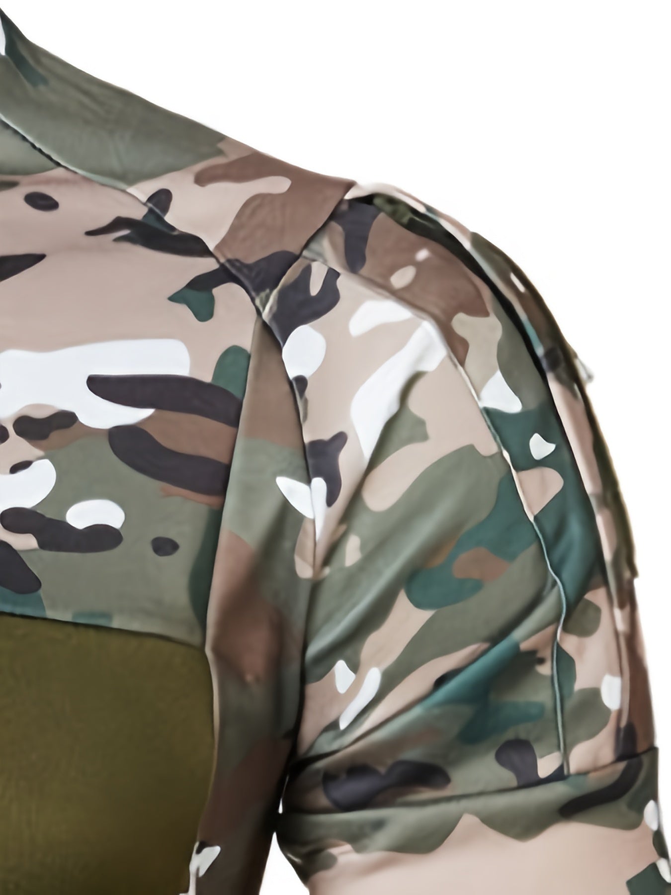 Мужской камуфляжный полиэстеровый спортивный костюм с молнией и длинными рукавами