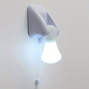 Retractable Battery-Powered LED Rope Light with Zipper Control, Solid Color Plastic, Traditional Style