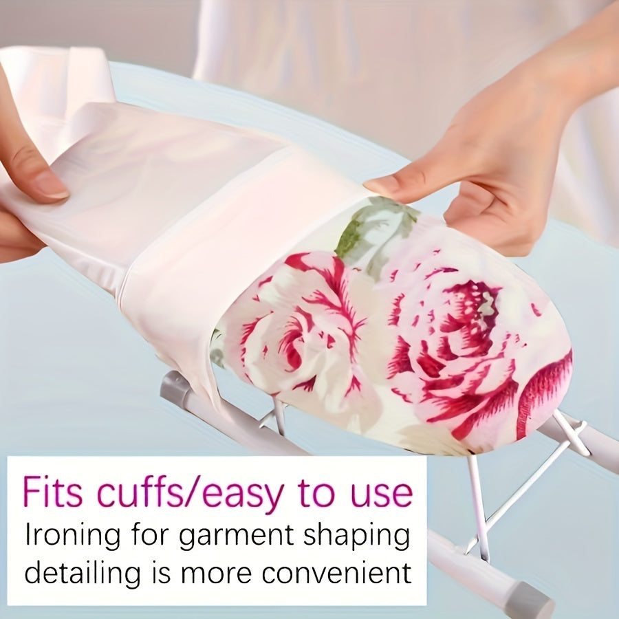 Tabla de planchar plegable con soporte para plancha pequeña y perchero, multicolor compacto, metal resistente, 26cm