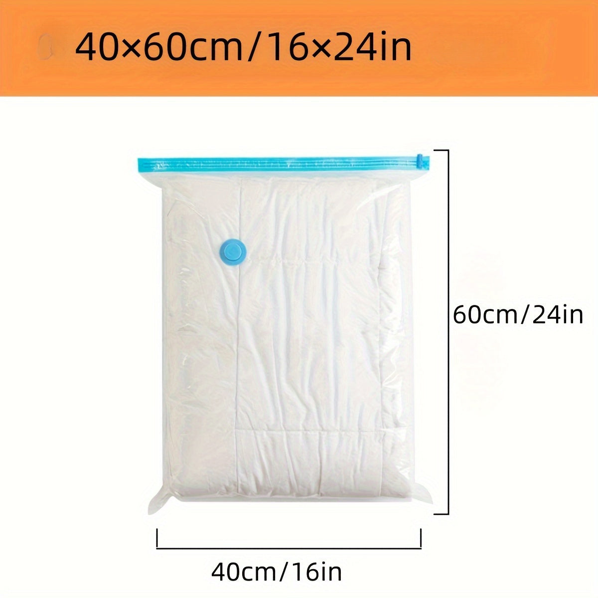 4-Pack Space-Saving Vacuum Compression Storage Bags for Clothing and Travel Organizing