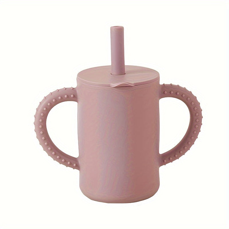 Taza de bebé con boquilla de silicona para niños pequeños, sin BPA, a prueba de fugas, duradera, de 0 a 3 años