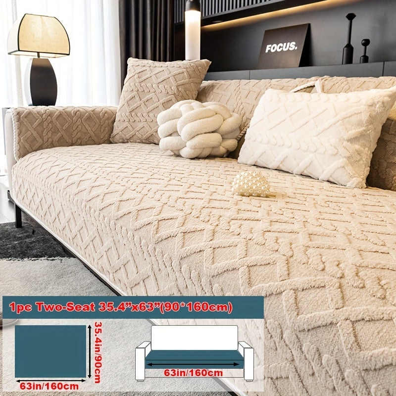 Нескользящая накидка на диван из велюра Shu, подходит для домашних животных, моется в машине, подходит для кресел и секционных диванов на 4 места