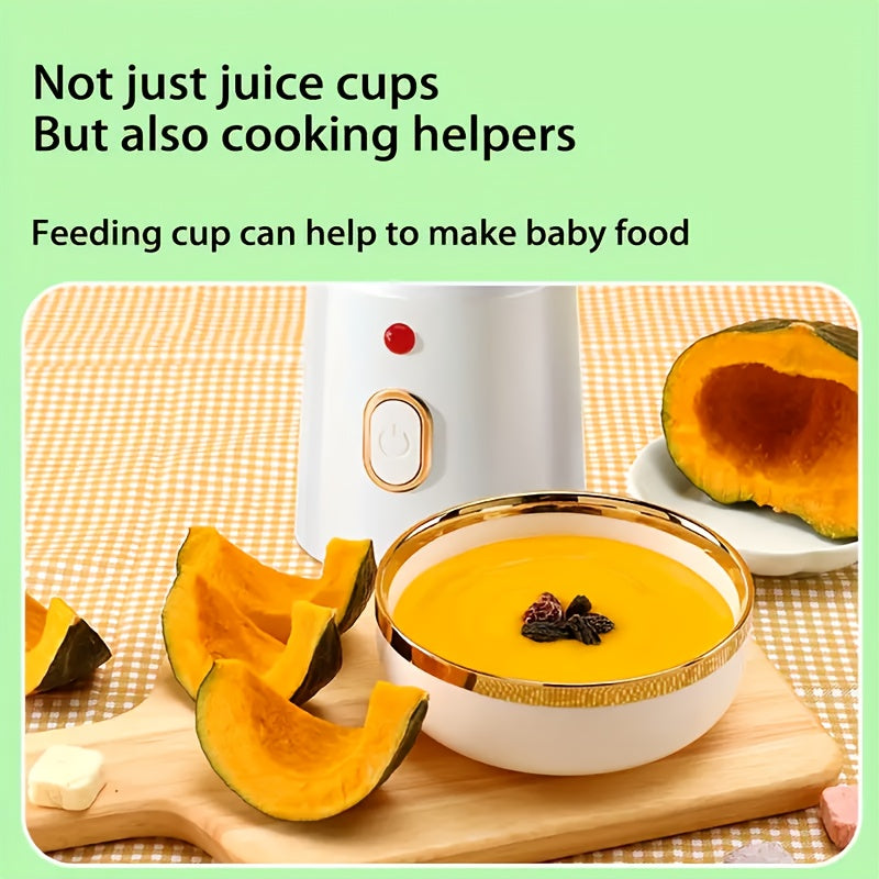 Wireless Compact Blender 450ml with 10-Blade USB Rechargeable Shaker for Smoothies and Ice