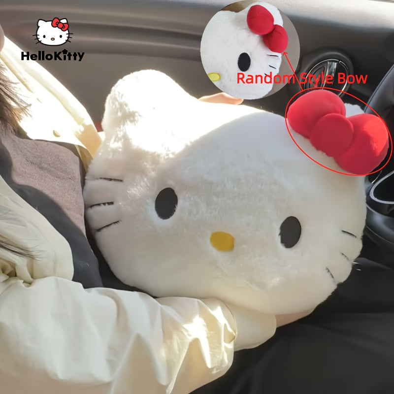 Yumshoq Hello Kitty yumshoq yostiqchasi, quchoqlash va bezak uchun, paxta, 14x14 dyuym