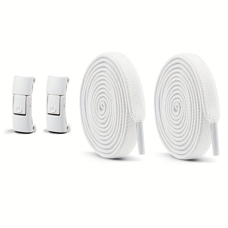 Unisex Elastic Shoe Laces Set with Buckles and Bands for Casual and Sports Shoes