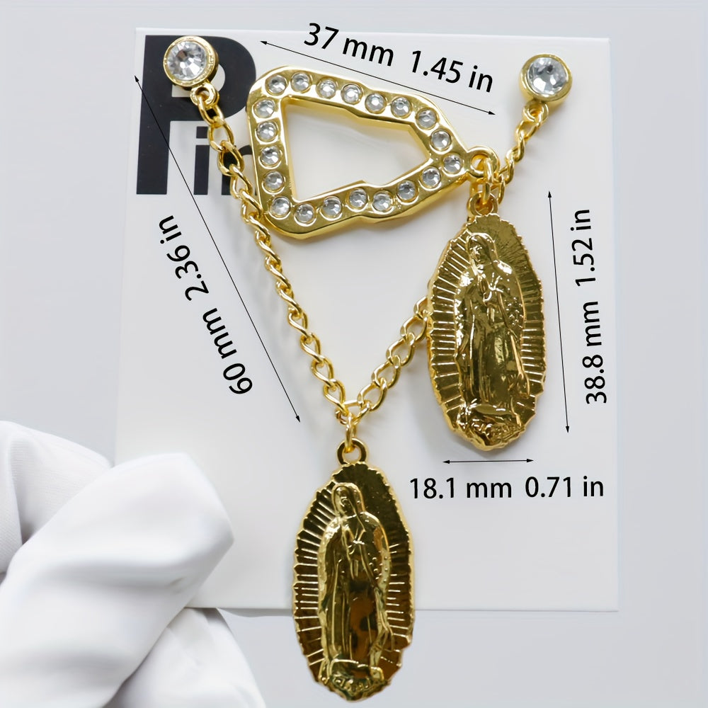 Religious Pendant Hat Chain Pin Set for Baseball Caps Men Accessories