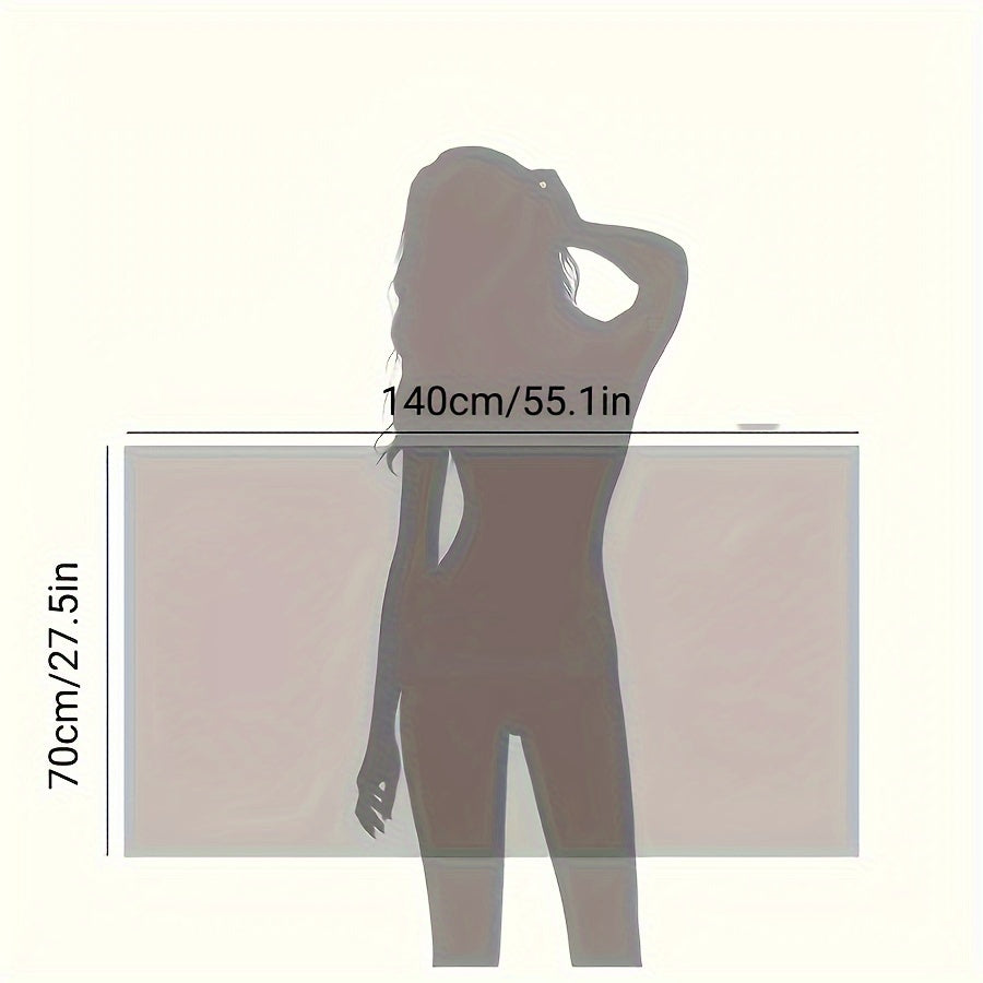 Large Coral Fleece Bath Towel for Adults Soft Quick-Drying Absorbent Spa Gym Home