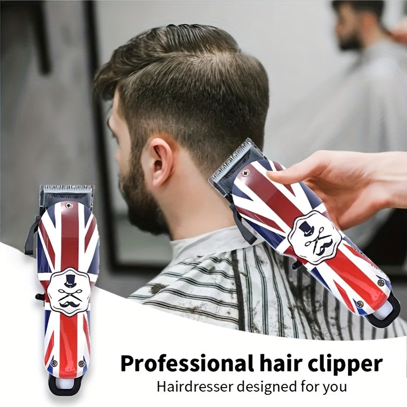 WAER Wireless Electric Men's Hair Clipper with Charging Case and Comb for Zero-Gap Grooming Kit