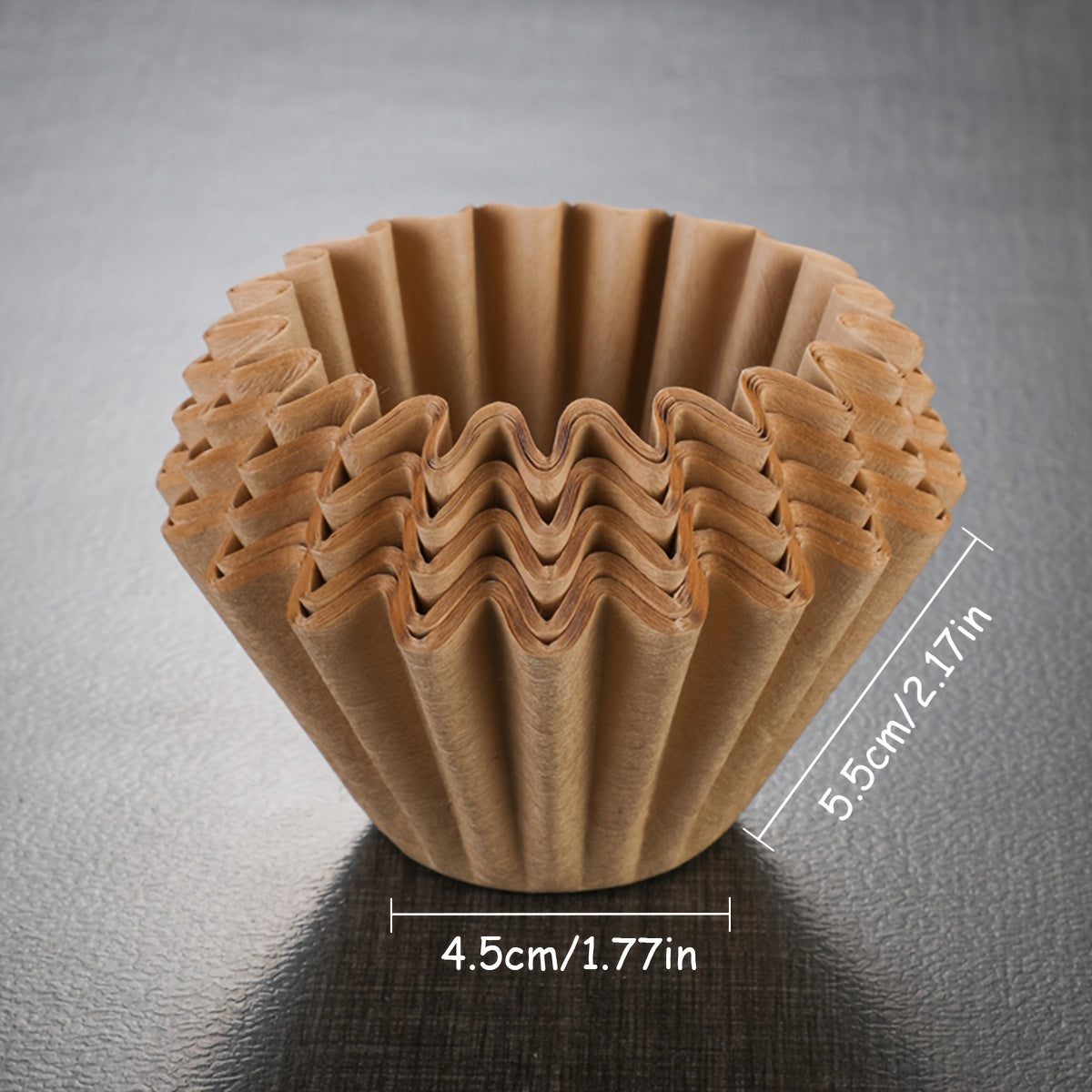 50 Pieces Household Coffee Cup Filter Paper Hand Brew Coffee Filter Lace Design 5.51cm by 4.5cm