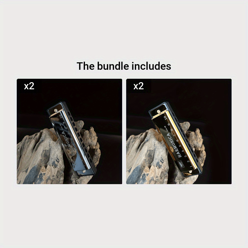 Beginner 10-Hole Harmonica with Copper Core Resin for Teaching and Playing
