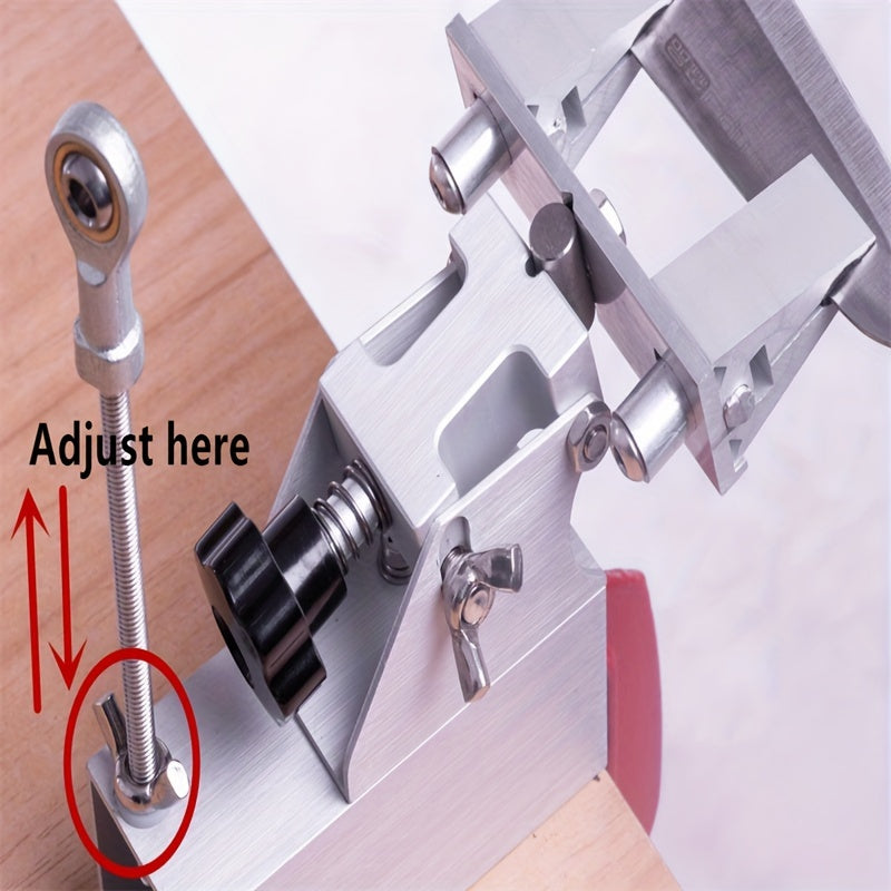 Alüminiy pichoqni qirqish uchun 3 bosqichli tizim, 360° klamp va qirqish toshlari bilan