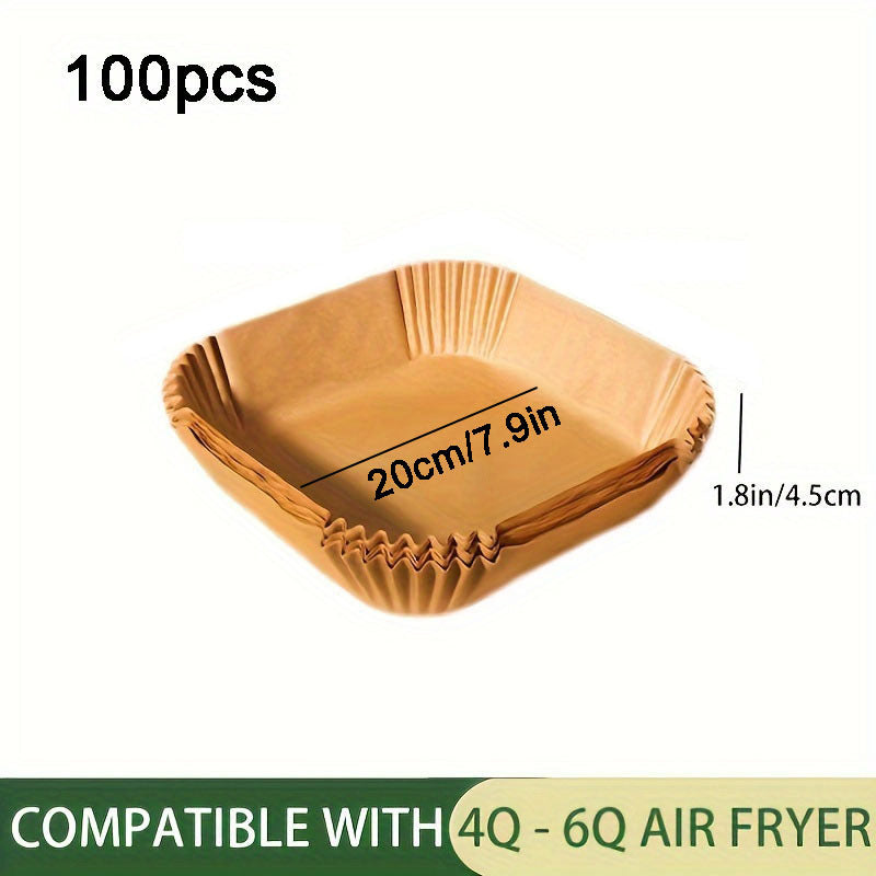 Disposable Air Fryer Liners 16cm 20cm Pack of 30 50 100 Baking Accessories