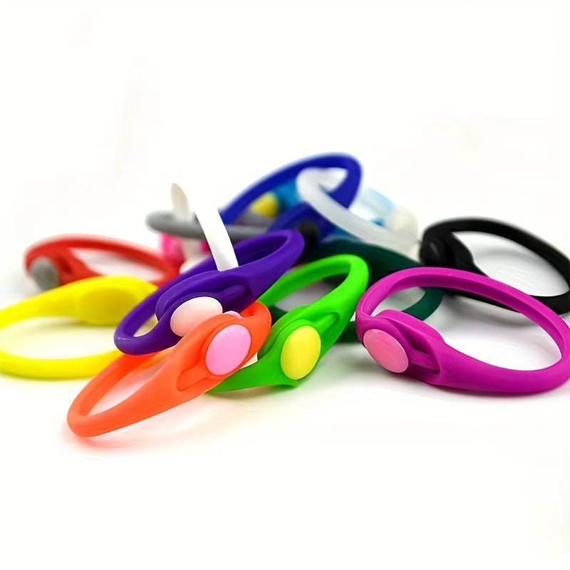 Unisex Silicone No-Tie Shoe Laces Vibrant Neon Colors 36 Pairs
