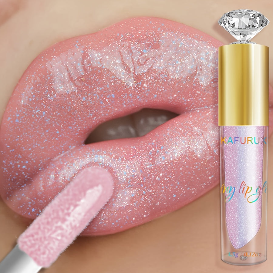 Brillo de labios rosa impermeable para todo tipo de piel, brillo duradero y brillante