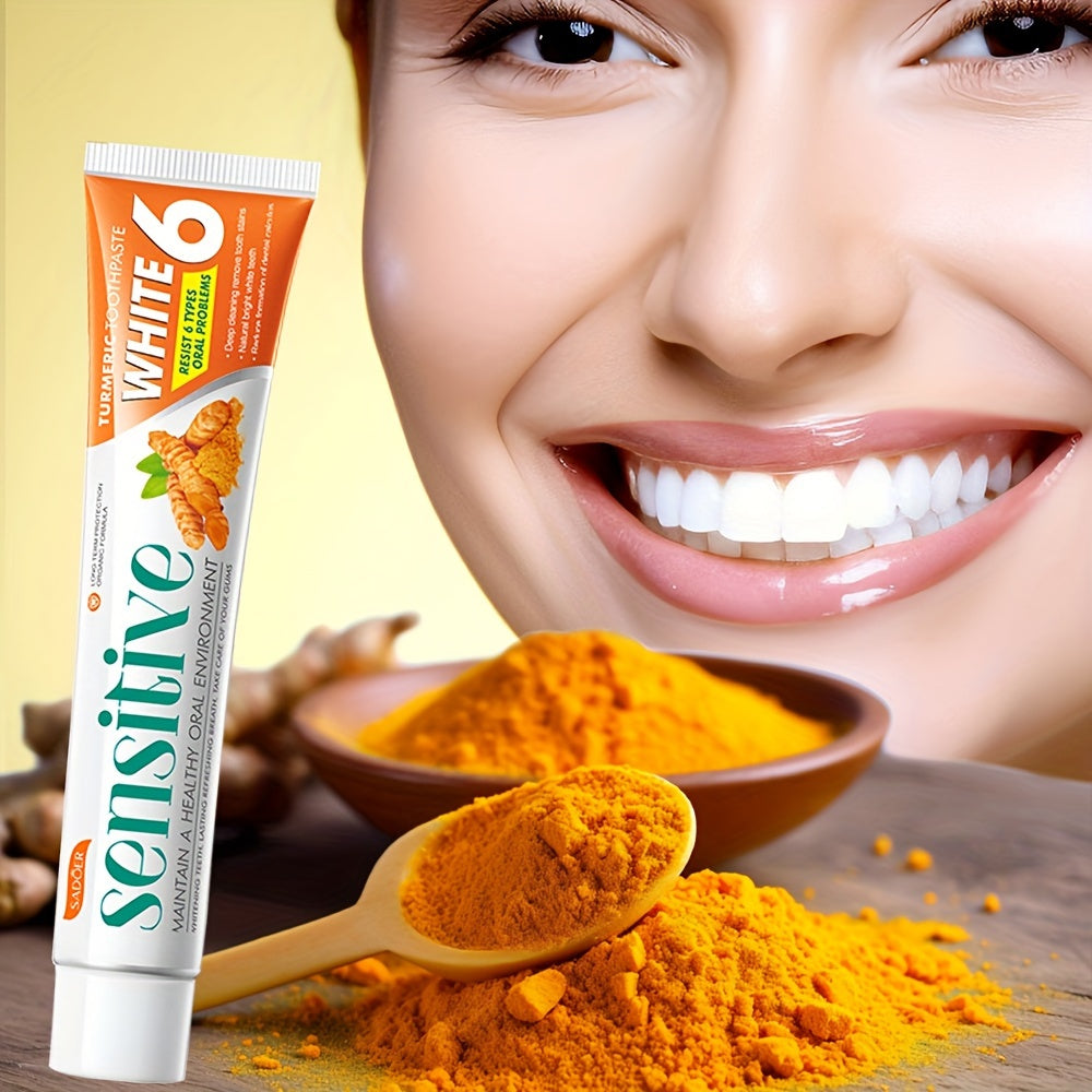 Turmeric Toothpaste for Whitening Brightening Deep Cleaning 100g