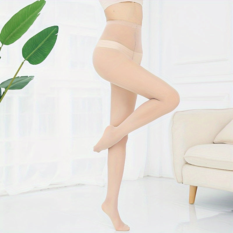 Women's Sheer Flesh-Colored Pantyhose with Concealer Effect 3 or 6 Pairs