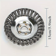 5 ta po'lat simli g'ildirak trimmer kesish boshliqlari o't o'rdaklari, begona o'tlarni tozalash va zangni olib tashlash uchun - bog'lar, parklar va yo'l bo'ylarida ideal.