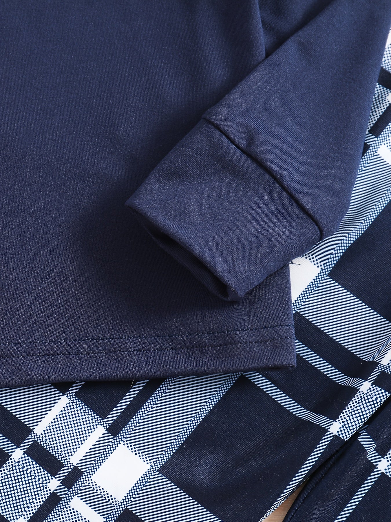 Boys' Cozy Plaid Pajama Set Long Sleeve Top and Pants for Spring Fall Kids 12 and Under